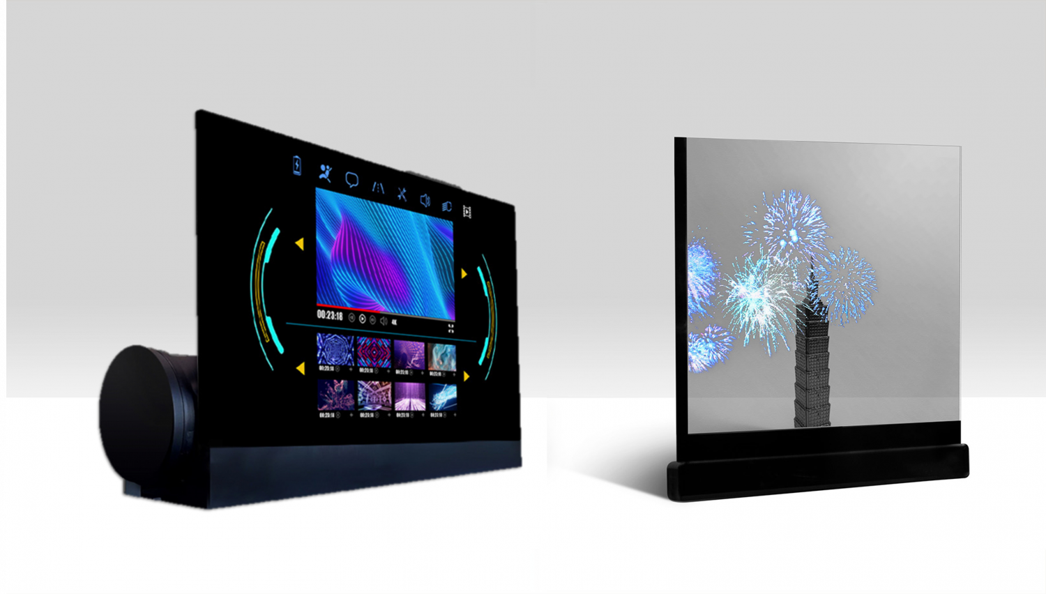 可卷式、折迭性、高透明